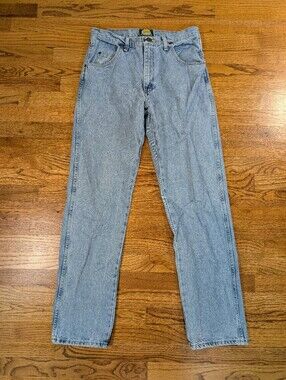 Cabela's Men's Straight Leg Jeans Light Wash 100% Cotton Denim Size 32/34